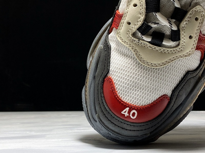 Ba*len*cia*ga triple-s sneaker (white red and black) 541624 w2fg1 1000
