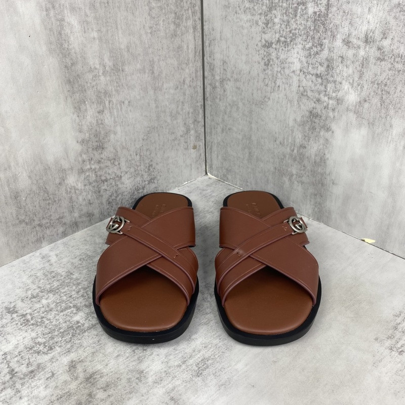 GUC LEATHER SLIDE