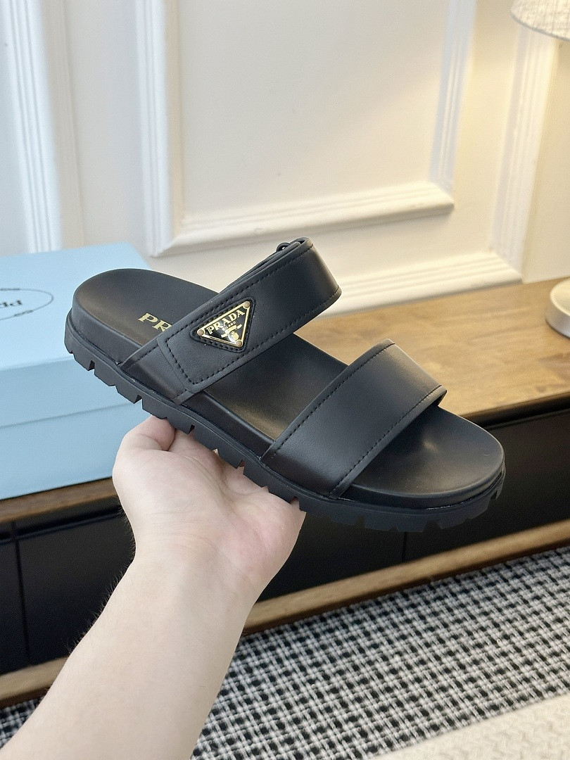 P*DA Slippers （MATTE BLACK)
