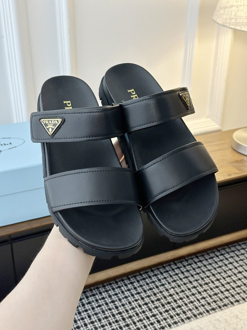 P*DA Slippers （MATTE BLACK)