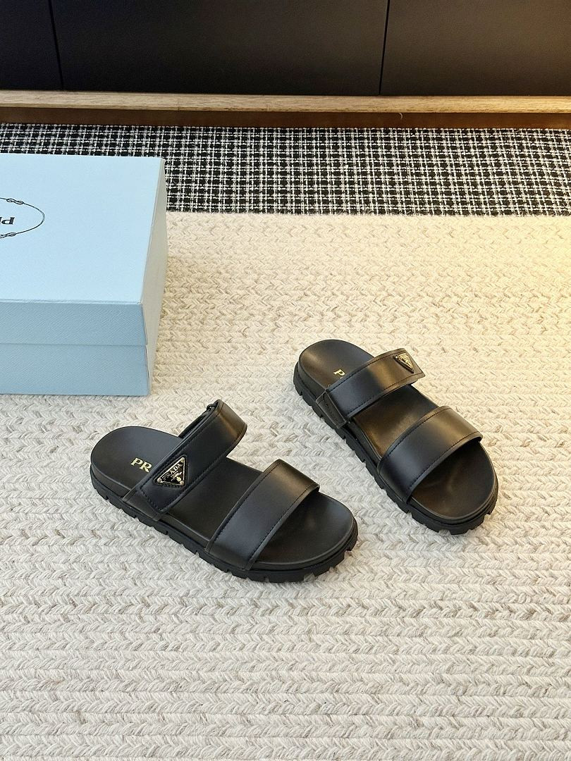 P*DA Slippers （MATTE BLACK)
