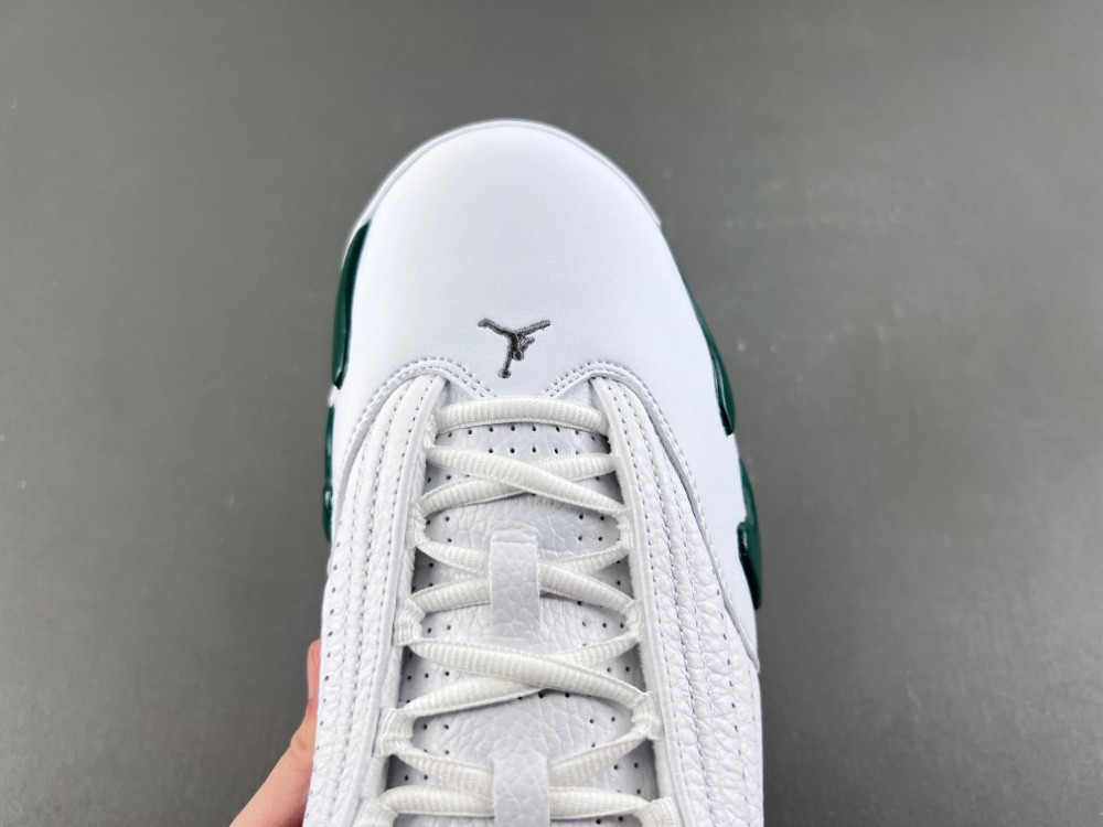 Air Jordan 14 Retro White Forest Green - 311832-131
