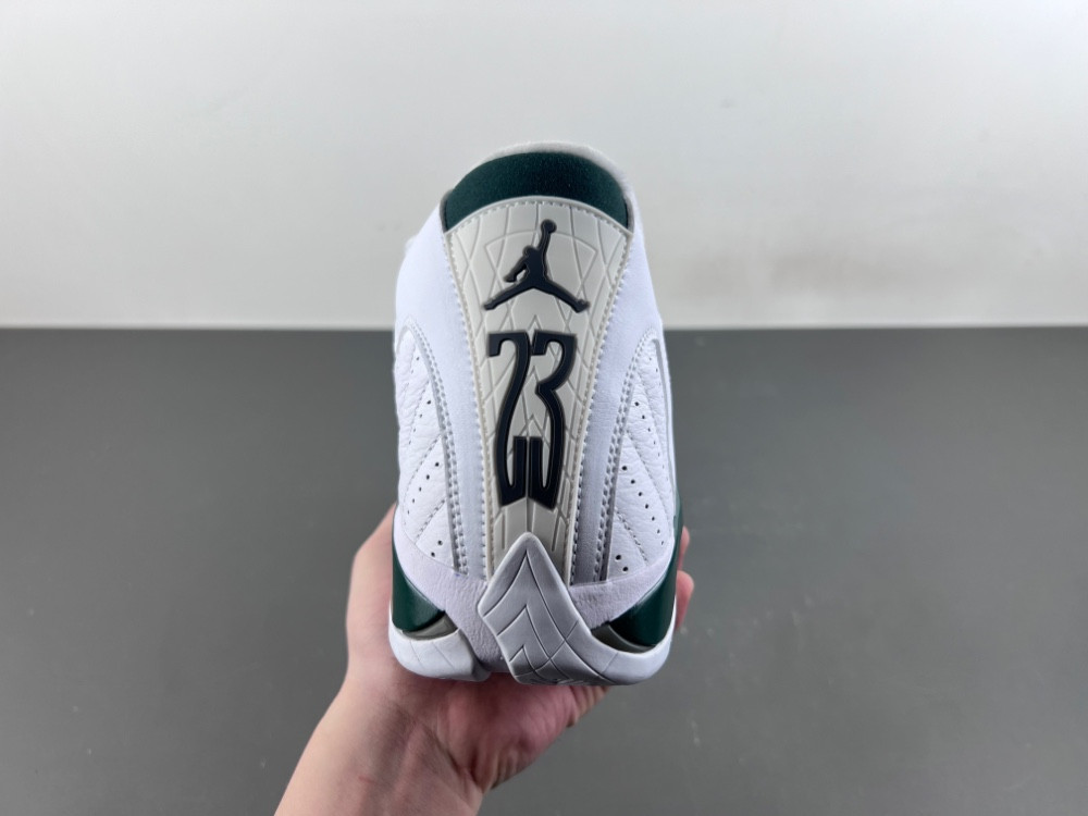 Air Jordan 14 Retro White Forest Green - 311832-131