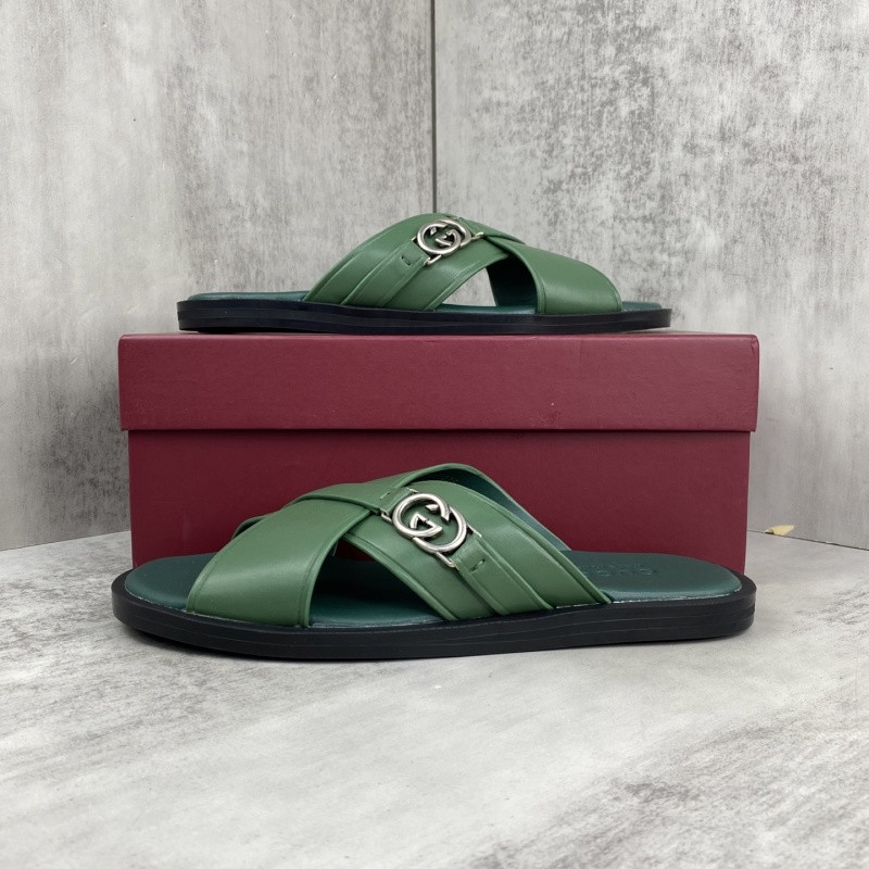 GUC LEATHER SLIDE