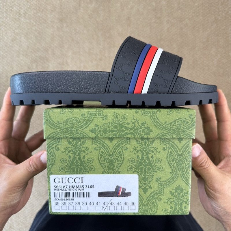 GUC LEATHER SLIDE
