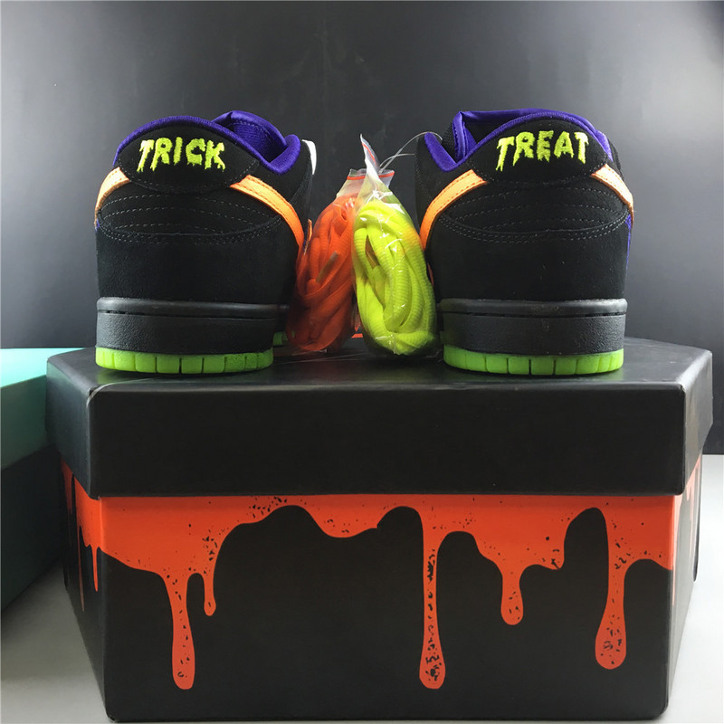 Nike SB Dunk Low Night of Mischief Halloween BQ6817 006( Normal shoe box)