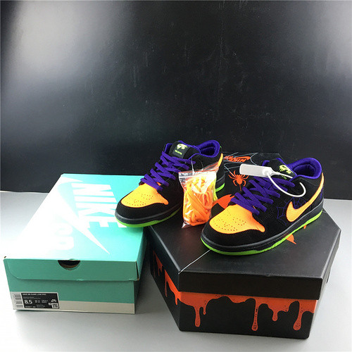 Nike SB Dunk Low Night of Mischief Halloween BQ6817 006( Normal shoe box)