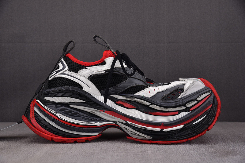 Ba1en*iaga black&red platform sneaker