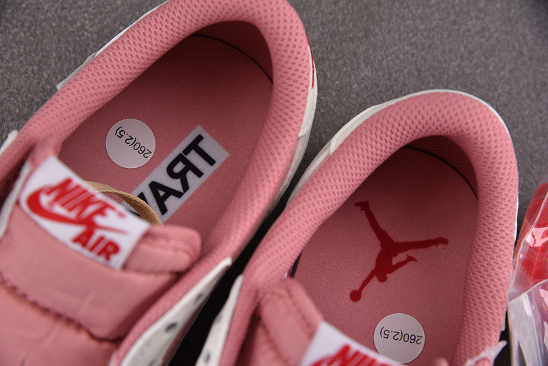 Travis Scott x Air Jordan 1 Low OG Shy Pink DM7866-600