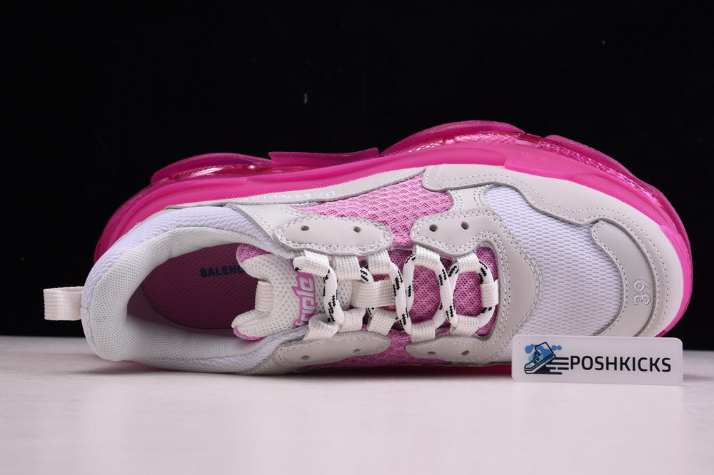 Ba*len*cia*ga triple s trainers clear sole pink white 544351 w0901 2281