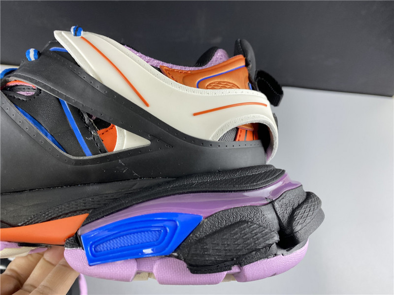 Ba*len*cia*ga tess s. gomma sneakers black pink and orange blue 542023 w1gc1 1054