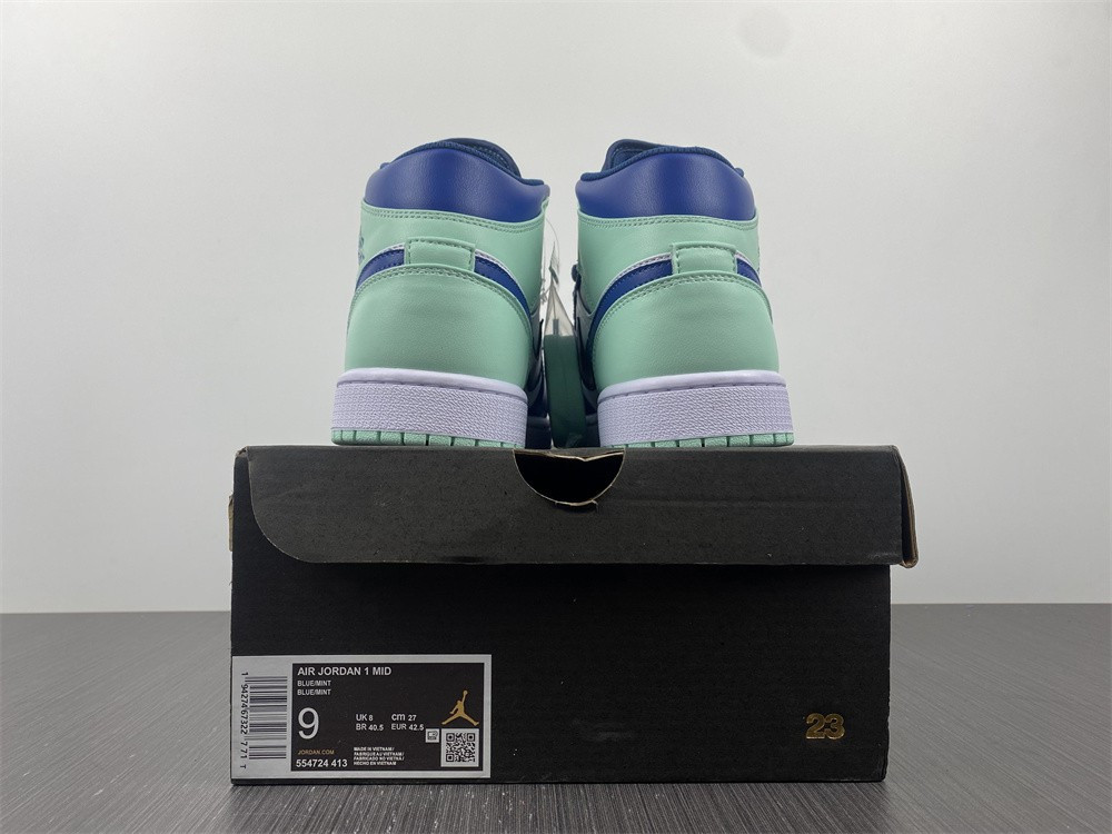Air Jordan 1 Mid GS "Blue Mint" 554725-413