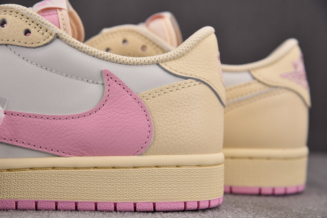 Travis Scott x Air Jordan 1 Low OG SP "Shy Pink" IQ7604-100