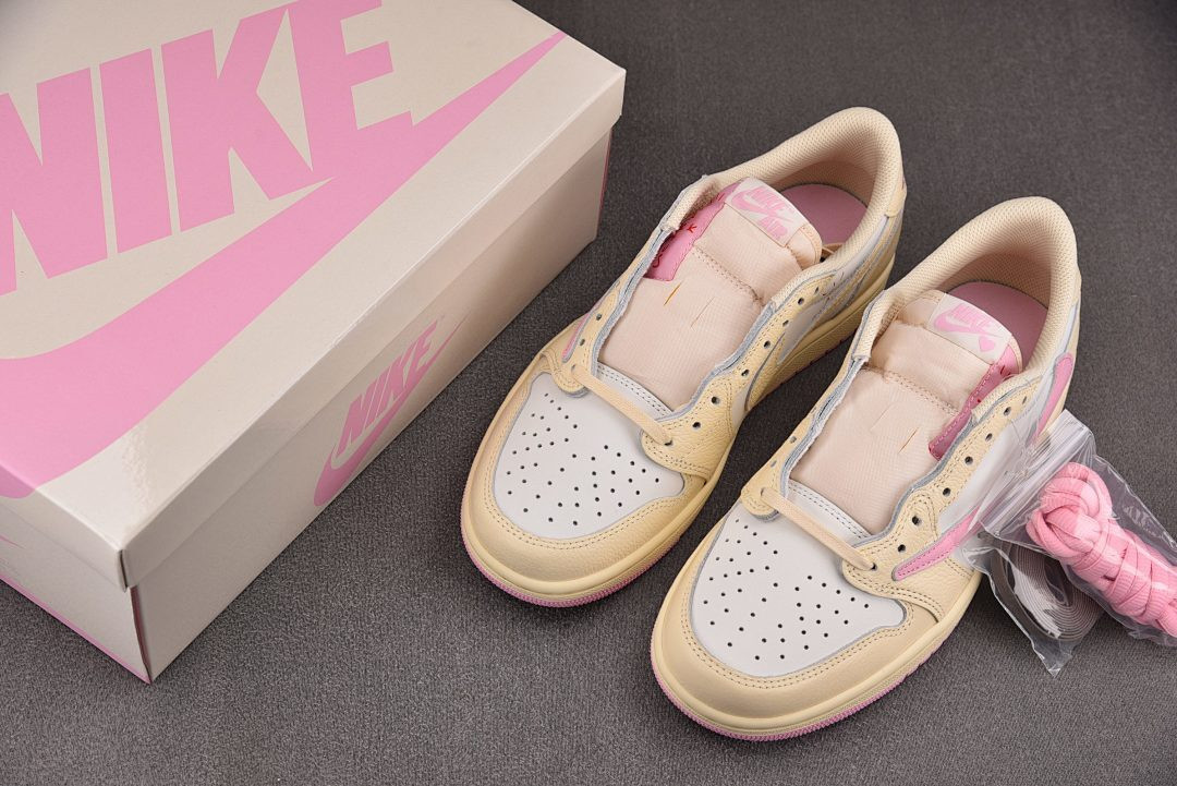 Travis Scott x Air Jordan 1 Low OG SP "Shy Pink" IQ7604-100