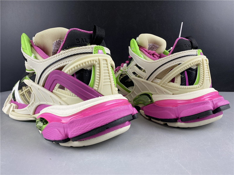 Ba*len*cia*ga track trainer (white green and pink) 568615 w2gn3 9199
