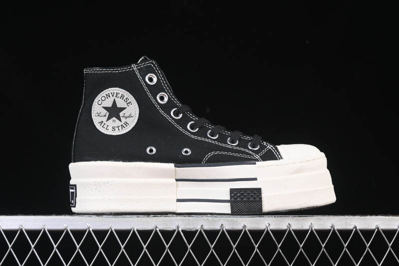 RICK 0WENS DRKSHDW X CONVERSE CHUCK 70 BLACK/WHITE