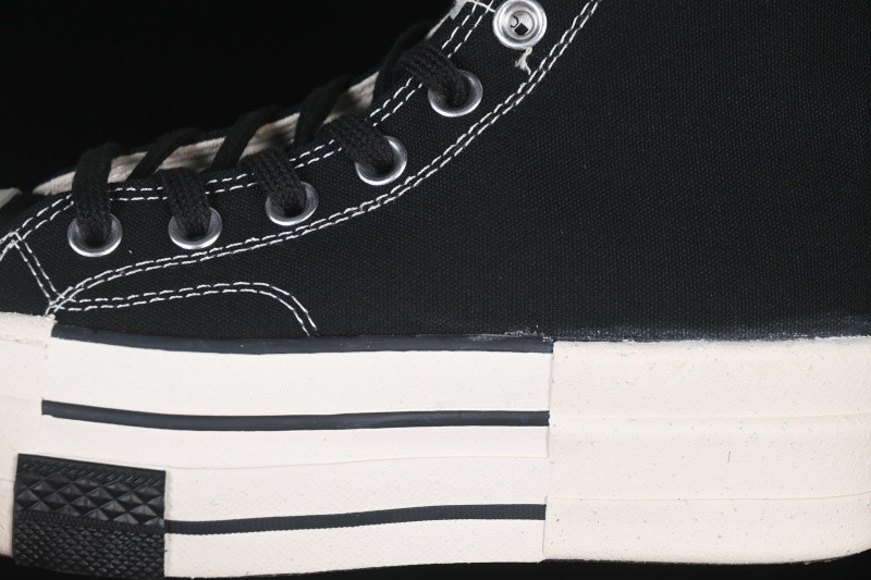RICK 0WENS DRKSHDW X CONVERSE CHUCK 70 BLACK/WHITE