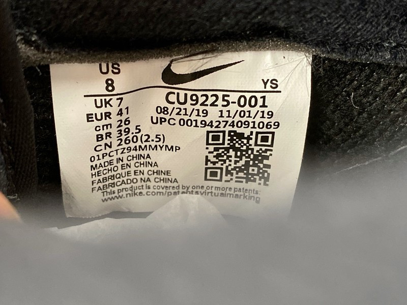 Nike Air Force 1 Low BLACK CU9225-001