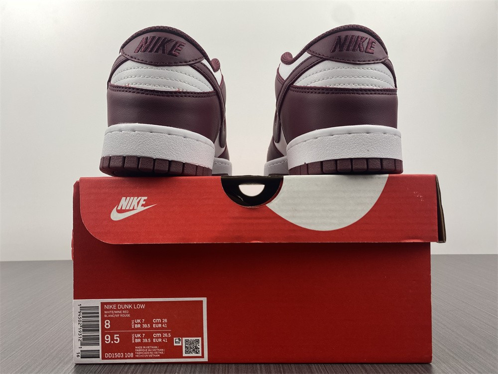 NIKE DUNK LOW “BORDEAUX” DD1503-108