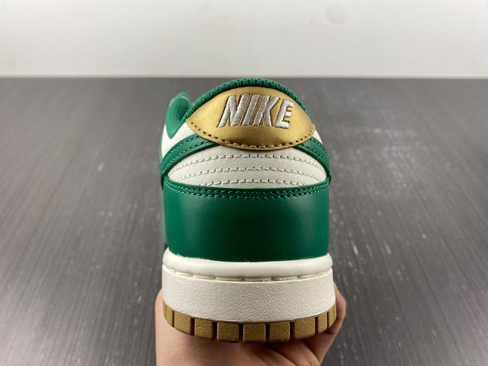 Nike Dunk Low Green White Metallic Gold FB7173-131