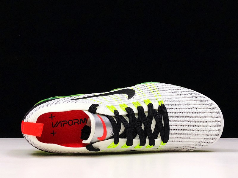 Nike Air VaporMax Flyknit 3 White Black Volt Bright Crimson AJ6900-100