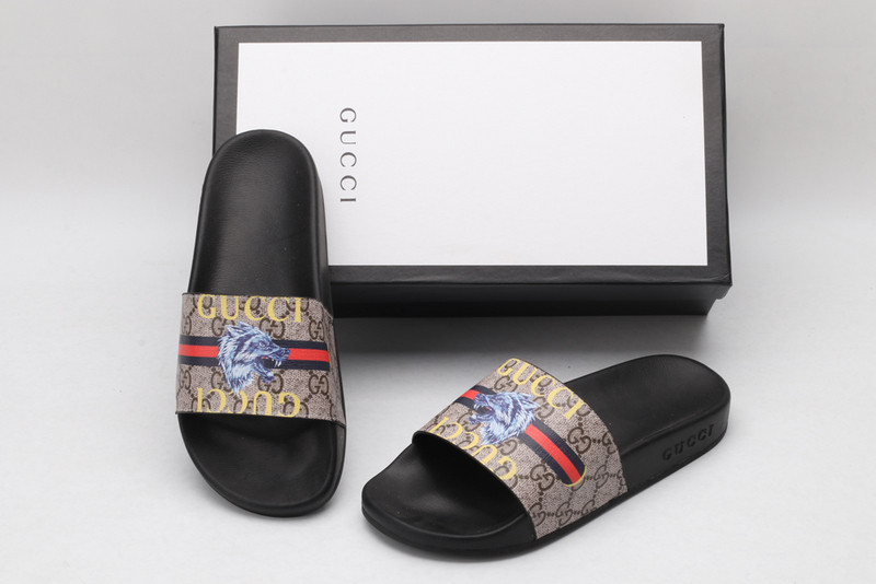 GUC LEATHER SLIDE