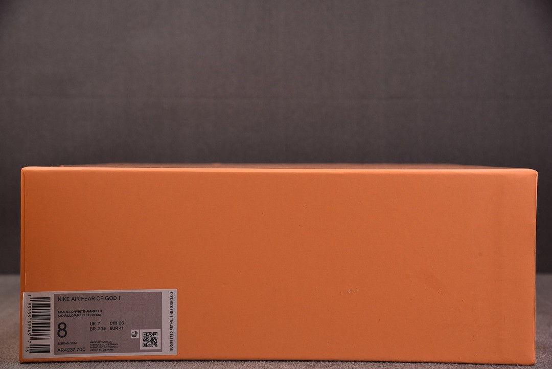 Nike Air Fear Of God 1 Amarillo Yellow AR4237-700