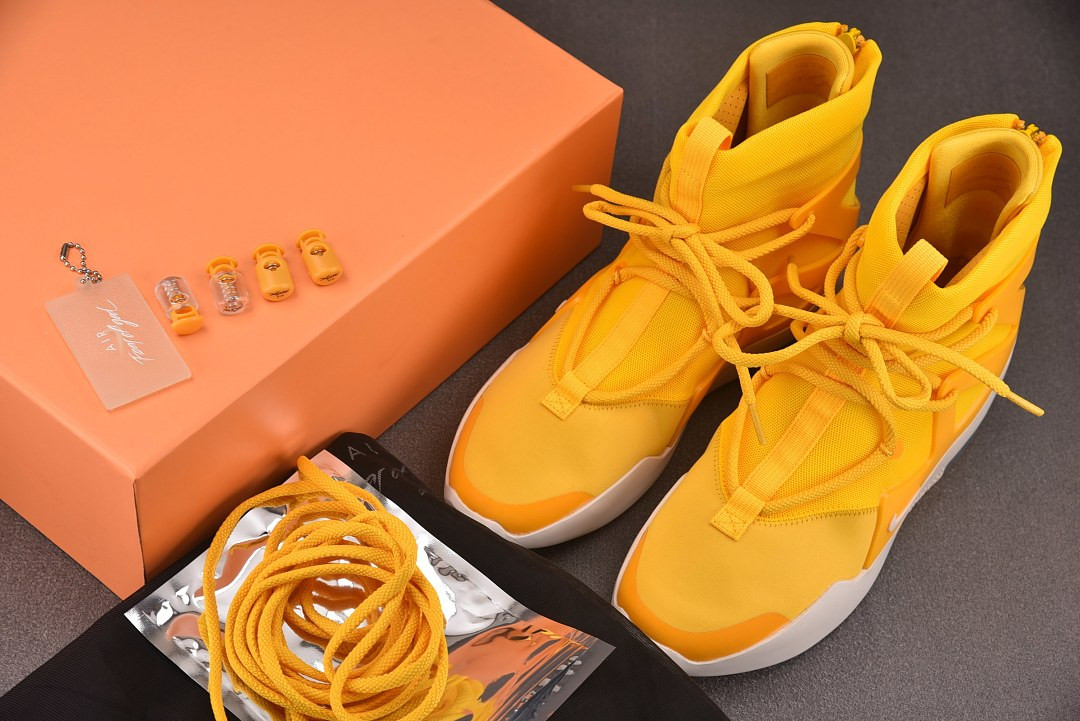 Nike Air Fear Of God 1 Amarillo Yellow AR4237-700