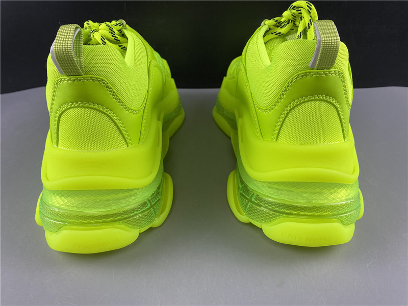 Ba*len*cia*ga triple s trainers clear sole flourescent green 541624 w2ff1 3720