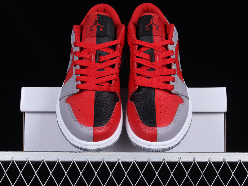 Air Jordan 1 Low SE Split Grey Red DR0502-600