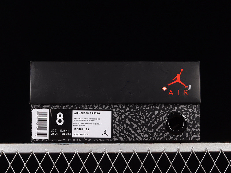 Jordan 3 Retro Infrared 23 - 136064-123