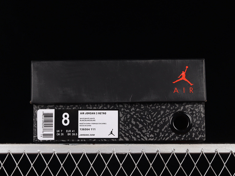 Jordan 3 Retro Pure White (2018) 136064-111