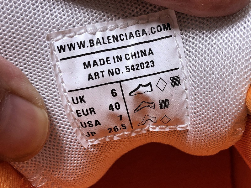 Ba*len*cia*ga track trainer (white orange) 542023 w1gb1 9059