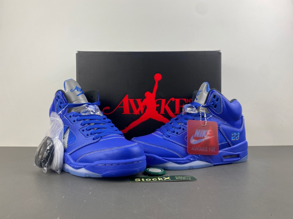 Awake NY x AJ 5 Blueprint Shoes Sneakers – nk0004663