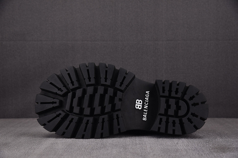 Ba1en*iaga tractor leather loafers in black