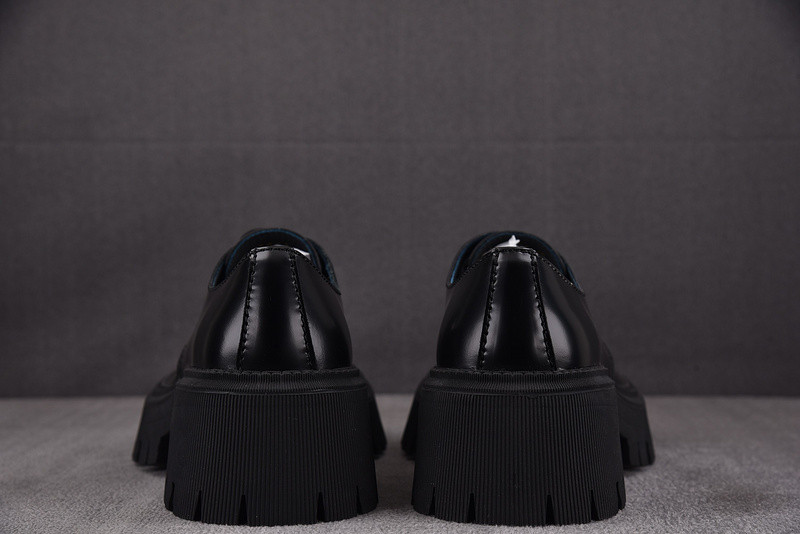 Ba1en*iaga tractor leather loafers in black