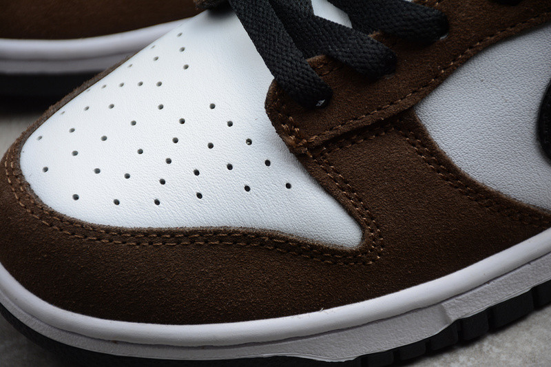 NIKE DUNK LOW WHITE BLACK TRAIL END BROWN 304292-102