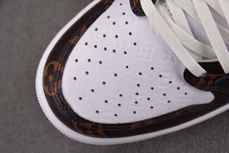 LV x Air Jordan 1 x TS Brown White DL2403-002