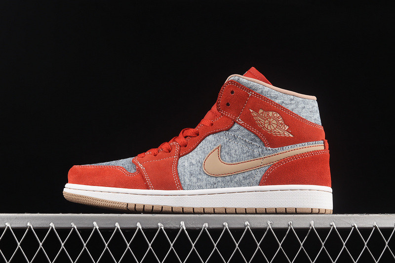 Air Jordan 1 Mid Denim Red DM4352-600