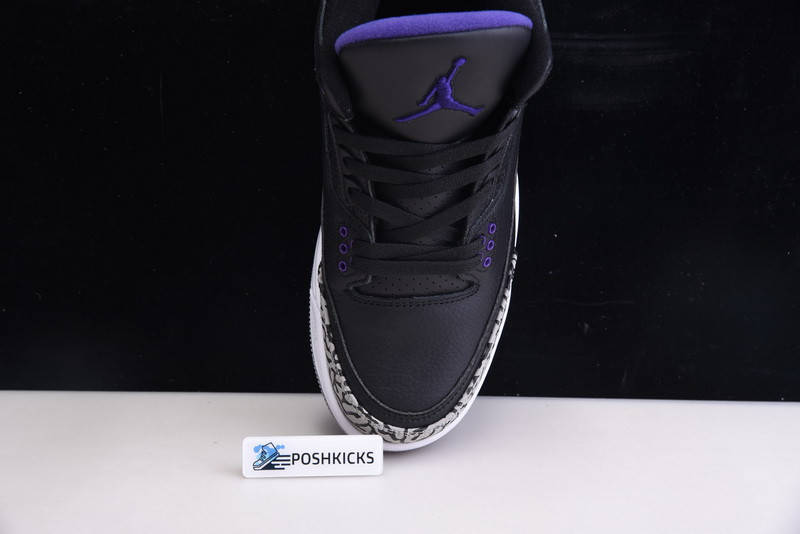 Jordan 3 Retro Black Court Purple CT8532-050