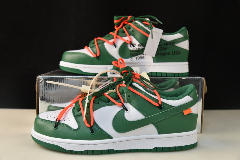 OW X DUNK LOW "PINE GREEN" CT0856-100