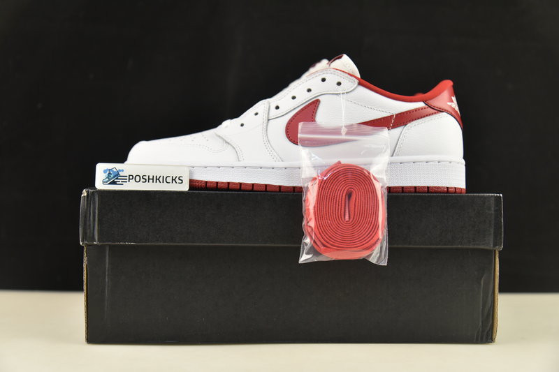 Jordan 1 Retro Low White Varsity Red - 705329-101
