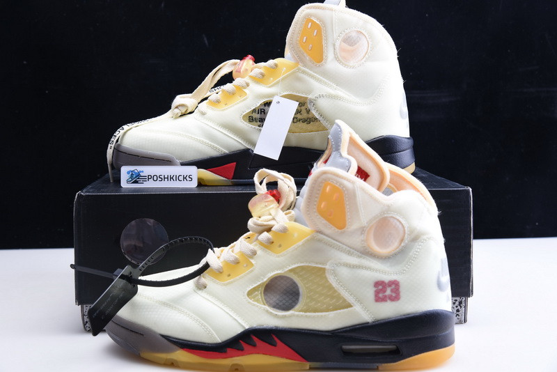 OW AIR JORDAN 5 SAIL FIRE RED DH8565-100
