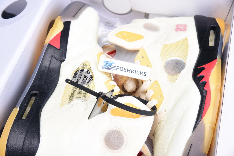 OW AIR JORDAN 5 SAIL FIRE RED DH8565-100