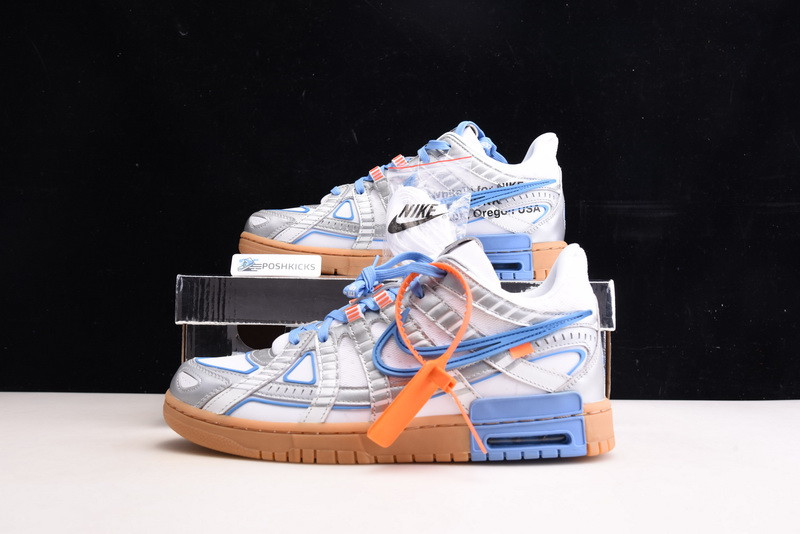 OW x Nike Air Rubber Dunk “University Blue ”CU6015-700