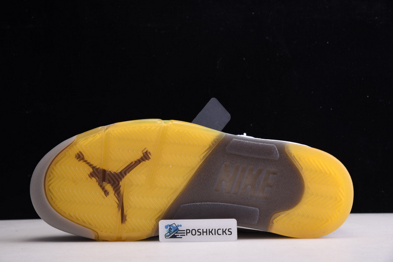 OW Air Jordan 5 Green Purple CT8480-105