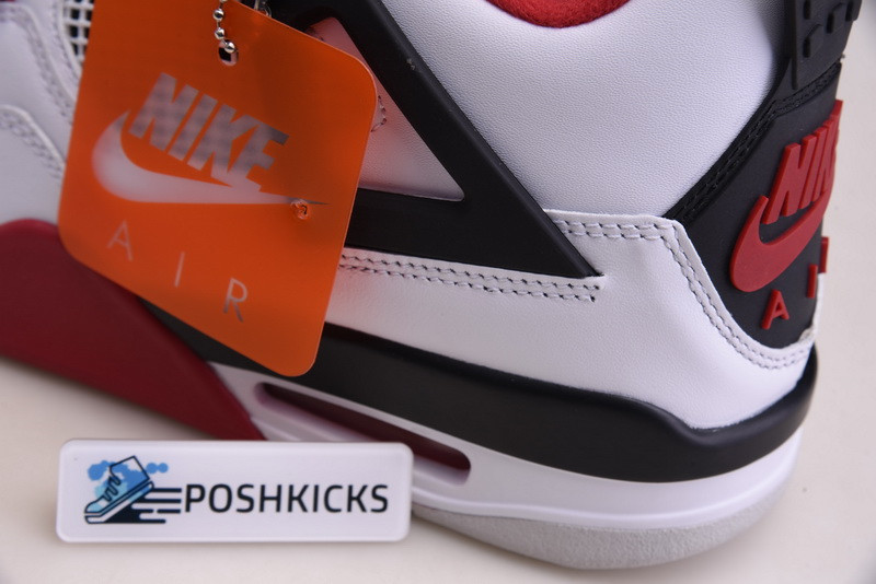 OW X Air Jordan 4 Retro Fire Red (2020) - DC7770-160