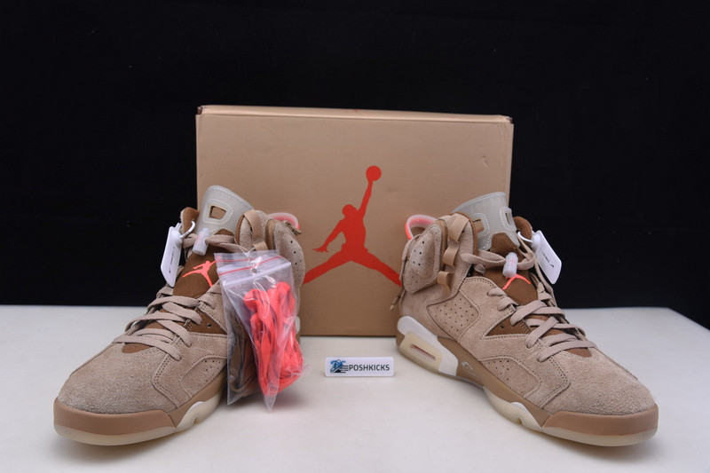 TRAVIS SCOTT X AIR JORDAN 6 “BRITISH KHAKI ” DH0690-200