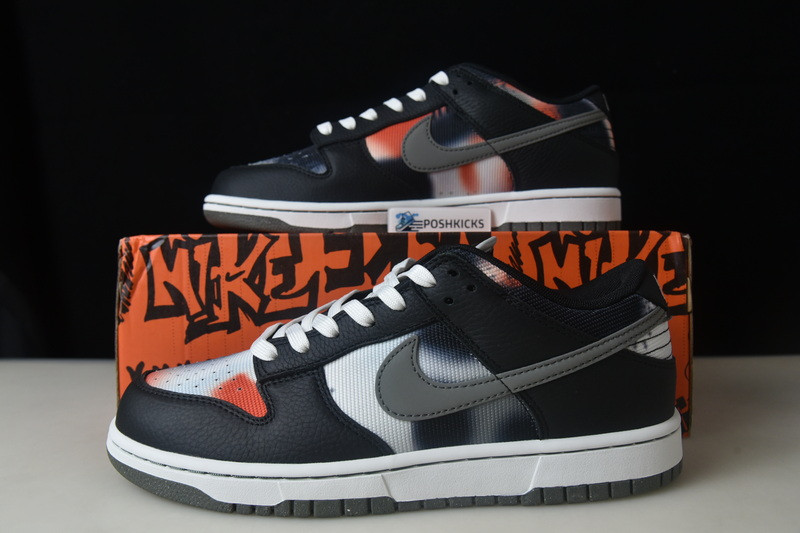 Nike Dunk Low Graffiti Black Red DM0108-001