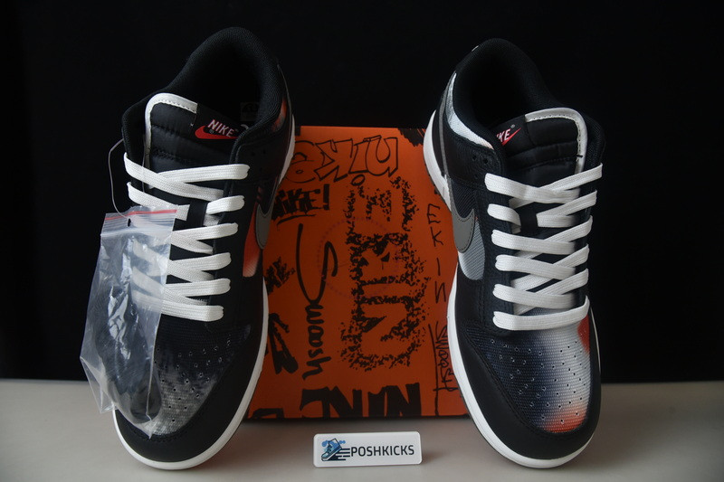 Nike Dunk Low Graffiti Black Red DM0108-001